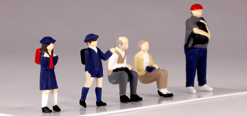 AmiAmi [Character & Hobby Shop] | 1/80 Super Mini Figure6 Bus Stop