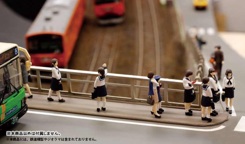 AmiAmi [Character & Hobby Shop] | 1/80 Super Mini Figure6 Bus Stop