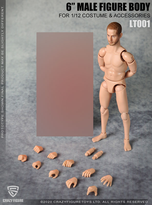 Crazy Figure - 1/12 Multi Joint Movable Male Body with Neck