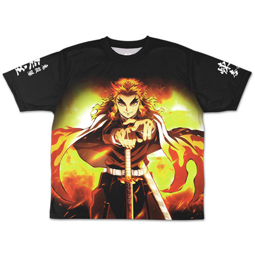 Rengoku Demon Slayer Kyojuro Fire Graphic Anime TShirt