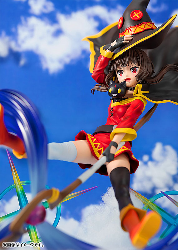 Sega original genuíno kono subarashii sekai ni shukufuku o satou kazuma  megumin 9cm mini exibição pcl