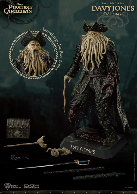  NECA POTC Dead Mans Chest 12 inch Davy Jones Talking Action  Figure : Toys & Games