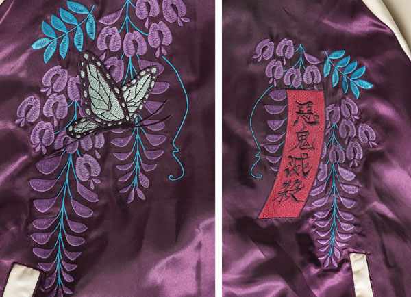 COSPA Demon Slayer: Kimetsu no Yaiba Shinobu Kocho Sukajan Jacket /M รูปภาพ 5