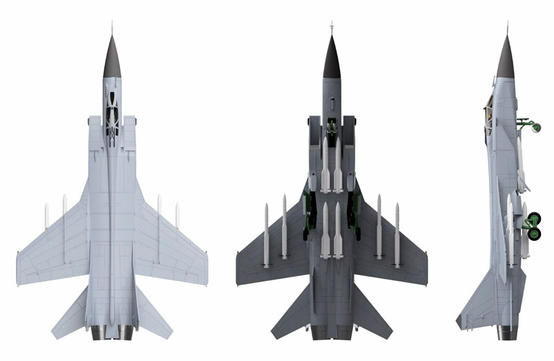 AmiAmi [Character & Hobby Shop] | 1/144 MiG-31 Foxhound Plastic
