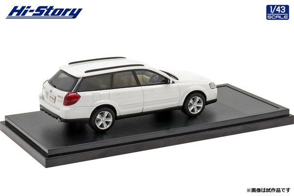 AmiAmi Character Hobby Shop 1 43 SUBARU OUTBACK 3.0R 2004 Arctic White Pearl Released