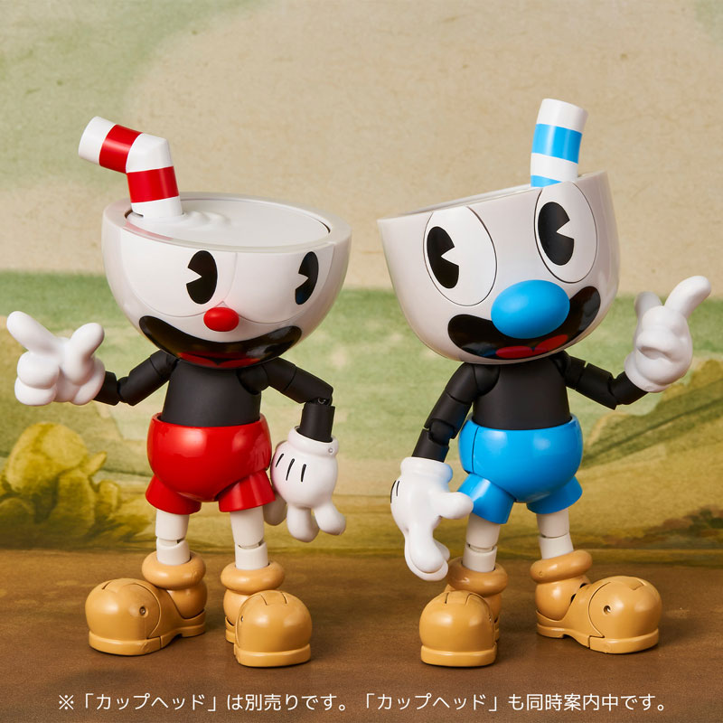 CUPHEAD マグマン 弟 青色 フィギュア AmiAmi [Character & Hobby Shop] | Cuphead - Mugman Action Figure