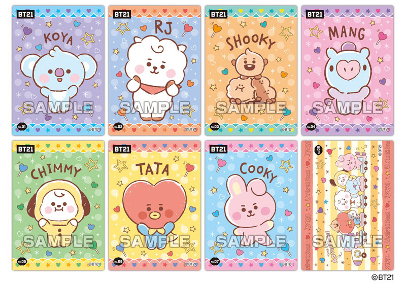 AmiAmi [Character & Hobby Shop] | BT21 Clear Card Collection Gum 