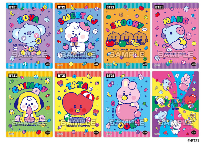 AmiAmi [Character & Hobby Shop] | BT21 Clear Card Collection Gum 