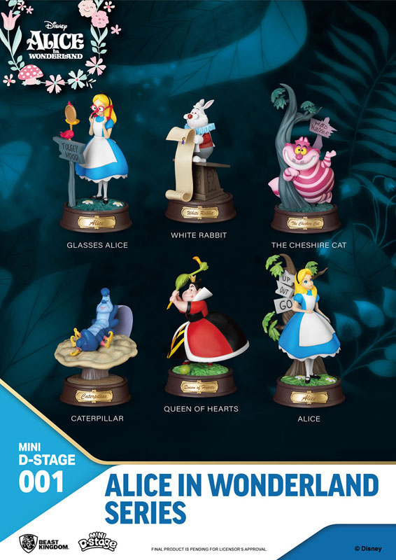 Alice in Wonderland Figurine Set., from Disneyland Paris.