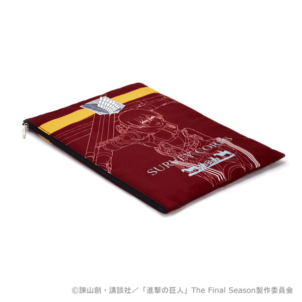 AmiAmi [Character & Hobby Shop]  3DS LL Attack on Titan - Cleaner Cloth  Drawstring Bag Design A