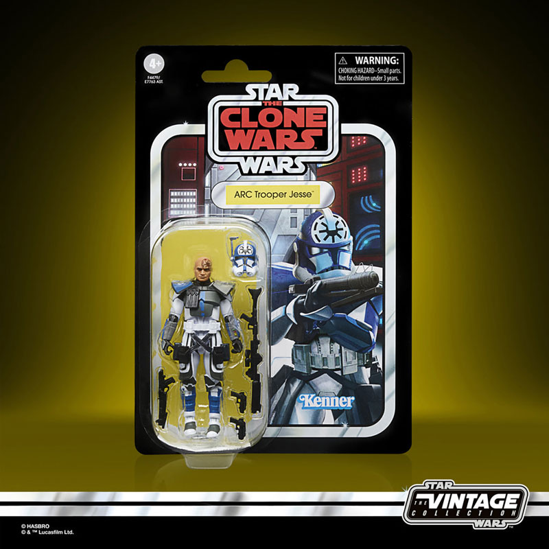 Star Wars: Clone Wars ARC Trooper Captain Toy Action Figure Set for Boys  and Girls, 3 Pieces