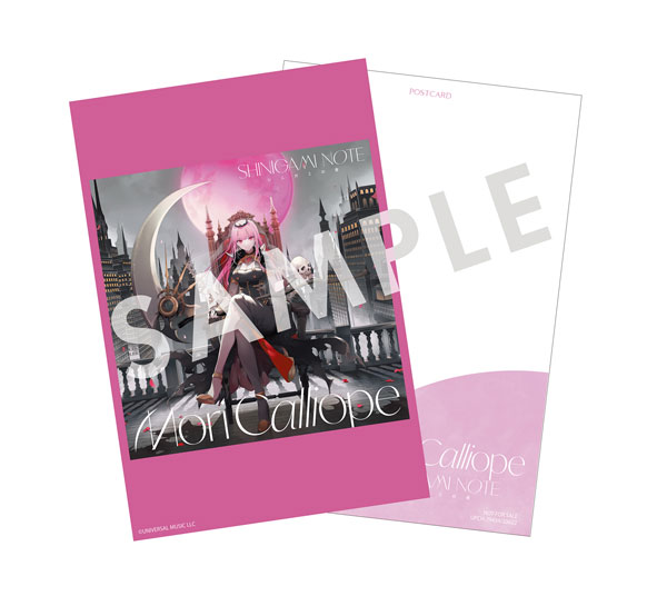 Hololive Mori outlet Calliope Shinigami Note CD With bonus Postcard