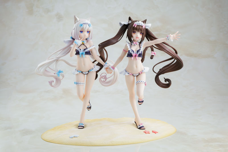 KADOKAWA KDcolle "Nekopara" Chocola & Vanilla Maid Swimsuit ver. KADOKAWA Special Set 1/7 Complete Figures image 9