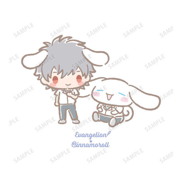 Evangelion x Cinnamoroll hotsell Cafe Shinji + Kaworu White Sweater Size M *New*