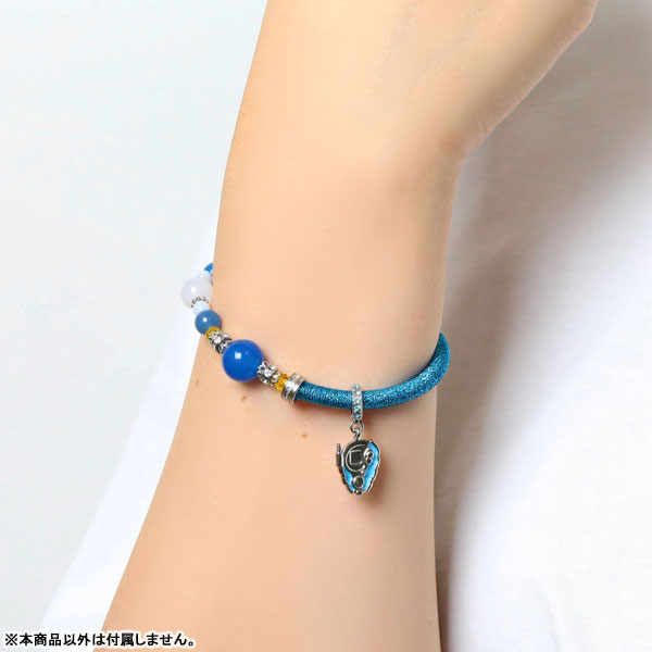 Silver Lockit Beads Bracelet, Silver and Blue Polyester Cord - Categories