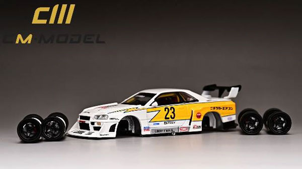 AmiAmi [Character & Hobby Shop] | 1/64 Nissan Skyline ER34 LBWK 