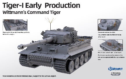 AmiAmi [Character & Hobby Shop] | 1/48 Tiger I Early Model Command 