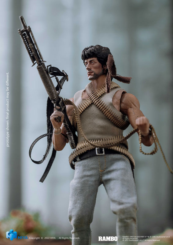 HIYA TOYS 1/12 ランボーⅢ フィギュア Rambo III Exquisite Super Series John Rambo 1/12 Scale Action Figure