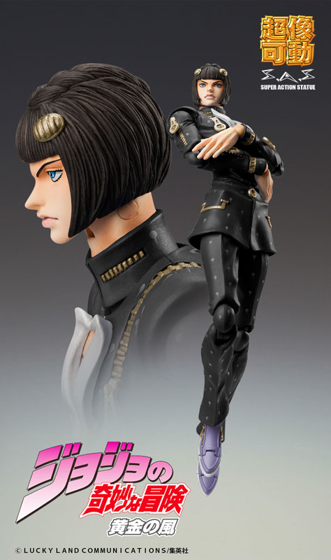 AmiAmi [Character & Hobby Shop] | Super Action Statue JoJo's Bizarre  Adventure Part.5 Bruno Bucciarati Ver. Black(Released)