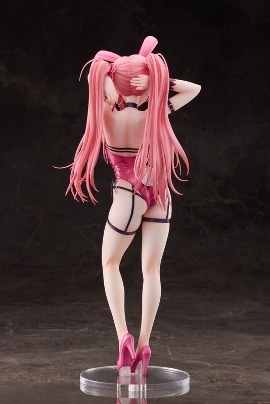 AmiAmi [Character & Hobby Shop] | 粉色双马尾兔女郎DX ver. 1/4 完成 