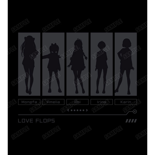 AmiAmi [Character & Hobby Shop]  Renai Flops Character Silhouette  T-shirt Men's XXXL(Released)