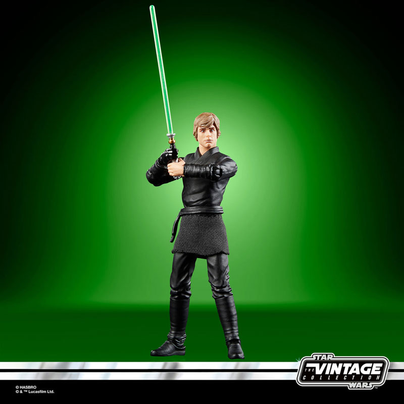 Star Wars Action Collection Luke Skywalker Jedi Gear Glow In Dark  Lightsaber 12 Figure