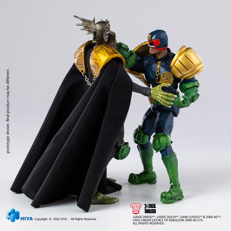 Hiya Toys Judge Death – 1:18 Scale Figure – Judge Dredd (neuf)