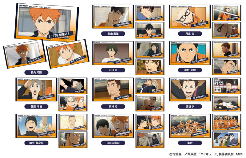 Haikyuu TO THE TOP Stickers - Nishinoya, Tanaka & Hinata