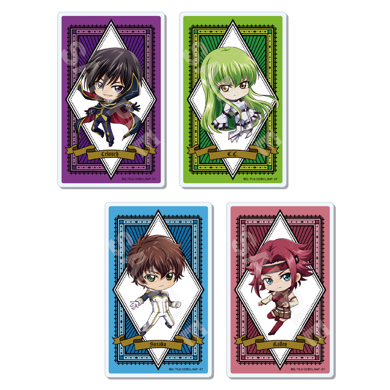 AmiAmi [Character & Hobby Shop]  Code Geass: Lelouch of the Rebellion  Trading Ani-Art BLACK LABEL Acrylic Stand 14Pack BOX(Released)