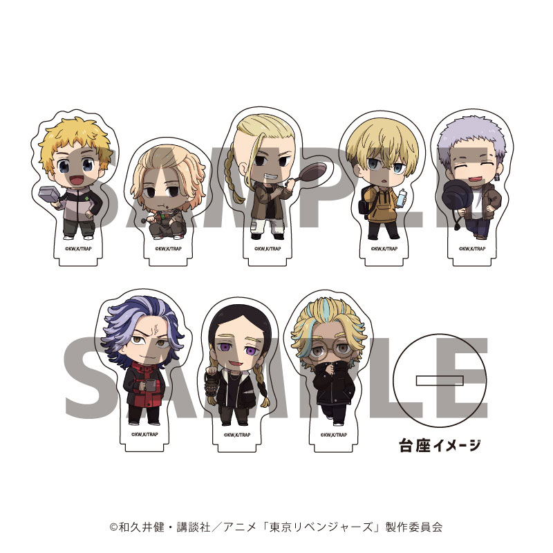 AmiAmi [Character & Hobby Shop]  Acrylic Puchi Stand TV Anime Tokyo  Revengers  15/ Camp ver. Mini Chara Illustration 8Pack BOX(Released)