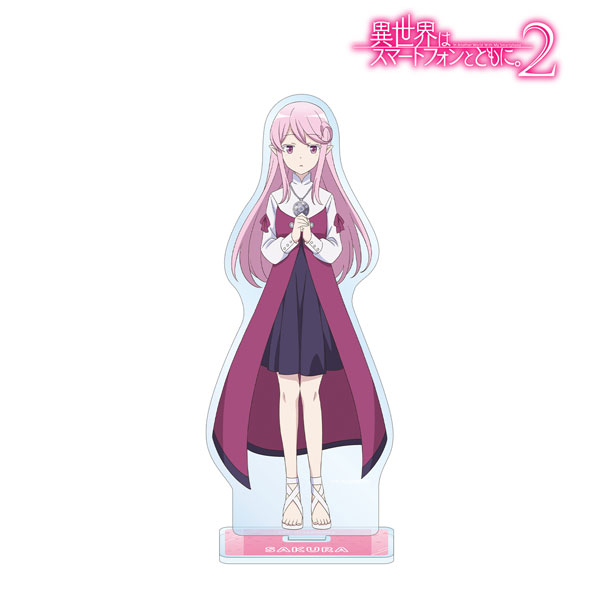 AmiAmi [Character & Hobby Shop]  Isekai wa Smartphone to Tomo ni. 2 Sakura  BIG Acrylic Stand(Released)