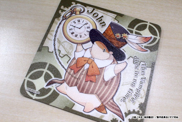 AmiAmi [Character & Hobby Shop]  The Vampire Dies in No Time x Sanrio  Characters Dolomite Absorbent Coaster Hinaichi x CoroCoro Kuririn(Released)