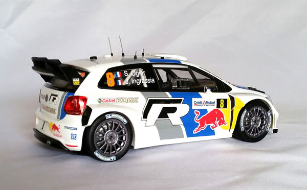 VOLKSWAGEN POLO R WRC en auto horloge miniature