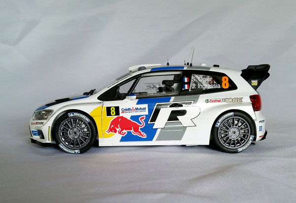 VOLKSWAGEN POLO R WRC en auto horloge miniature