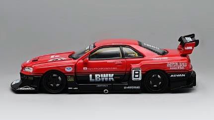 AmiAmi [Character & Hobby Shop] | 1/64 Nissan Skyline ER34 LBWK