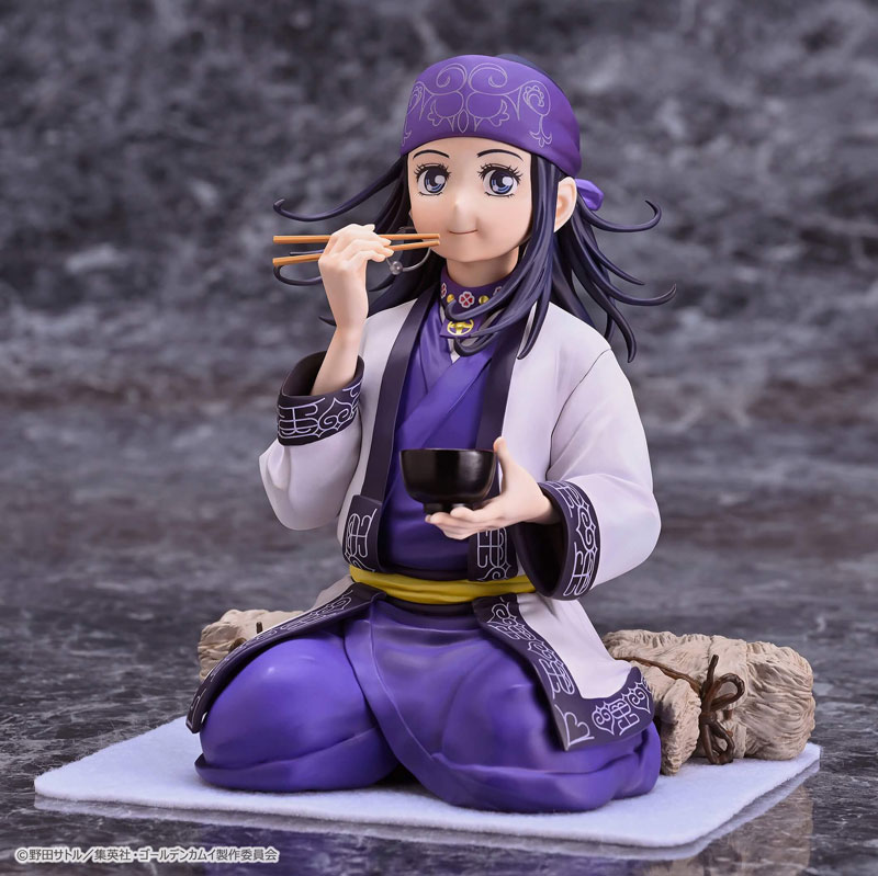Golden Kamuy Asirpa Itadakimasu ver. 1/5 - figure premium dengan detail ekspresi makan