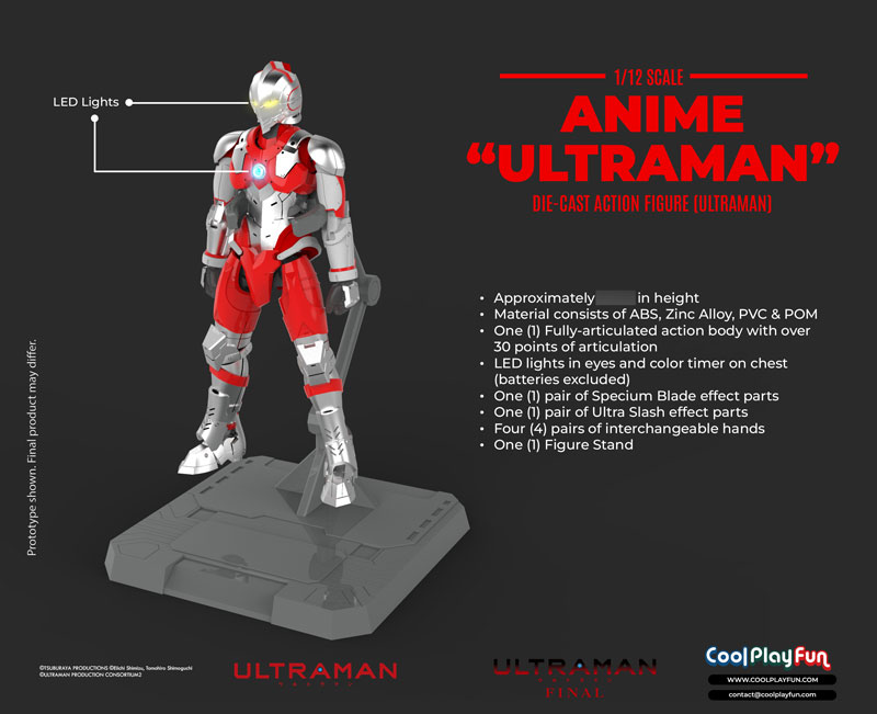 AmiAmi [Character & Hobby Shop] | ULTRAMAN 1/12 Scale Diecast