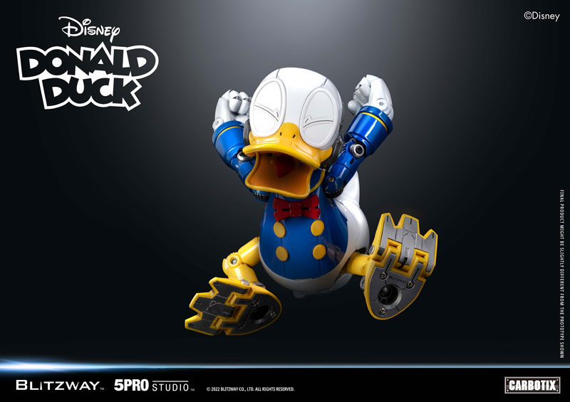 BLITZWAY　CARBOTIX　DONALD DUCK　ドナルドダック BLITZWAY Carbotix Disney Donald Duck Robot LED Action Figure Toy