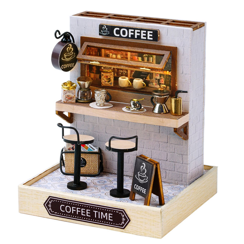 DIY Miniature Dollhouse Kit | Breezy Time Cafe
