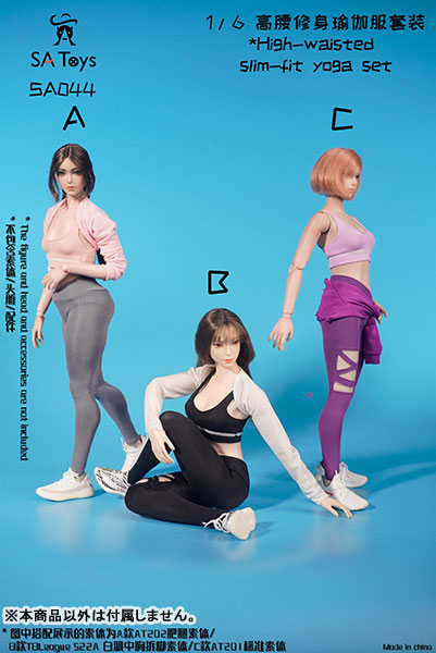 AmiAmi [Character & Hobby Shop]  1/6 High-waist Slim-fit Yoga Set A (DOLL  ACCESSORY)(Released)