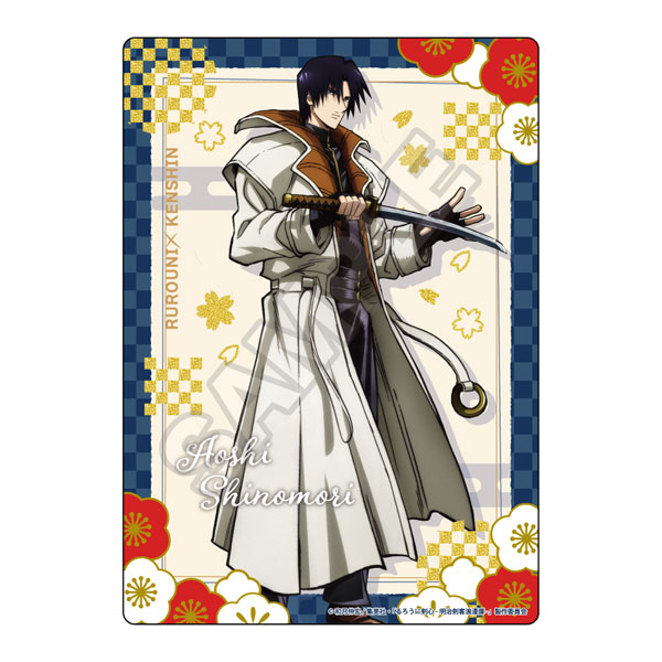 AmiAmi [Character & Hobby Shop]  Rurouni Kenshin Meiji Swordsman Romantic  Story B5 Pencil Board Megumi Takani & Aoshi Shinomori(Released)