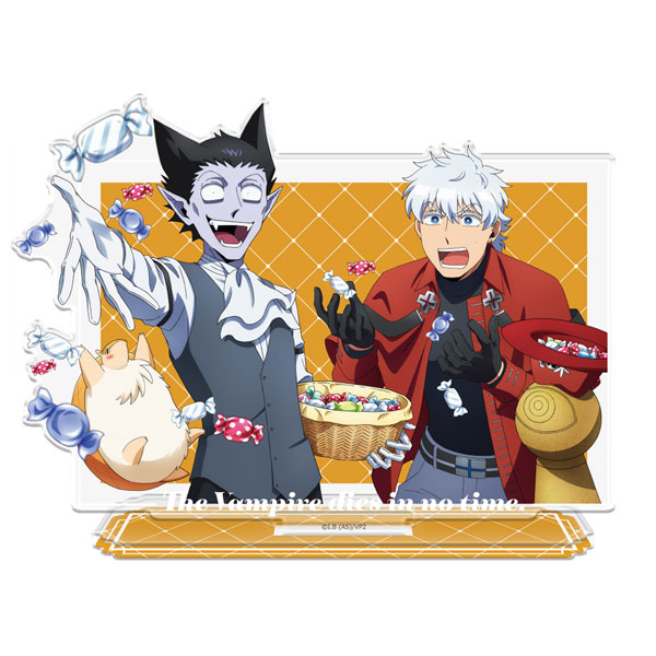 AmiAmi [Character & Hobby Shop]  The Vampire Dies in No Time x Sanrio  Characters Dolomite Absorbent Coaster Hinaichi x CoroCoro Kuririn(Released)