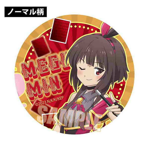 Anime Konosuba Aqua & Darkness & Megumin Large limited Metal Badge pin Rare