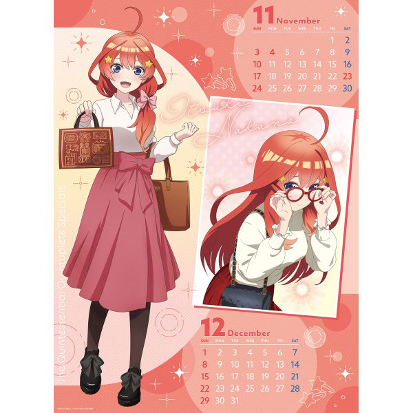 The Quintessential Quintuplets Movie 2023 Calendar A