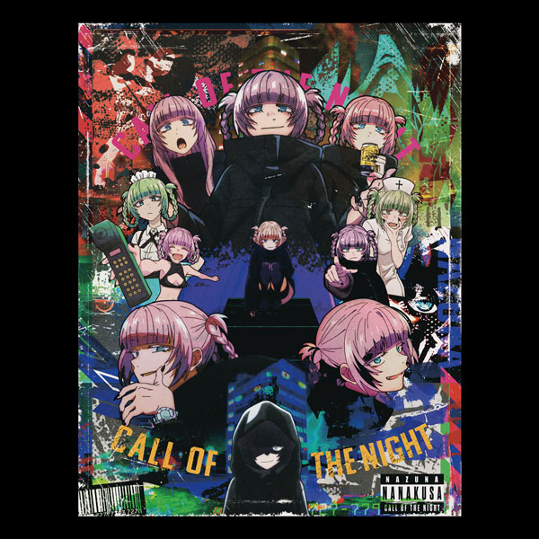 AmiAmi [Character & Hobby Shop]  Call of the Night Full Color T-shirt  /BLACK-L(Released)