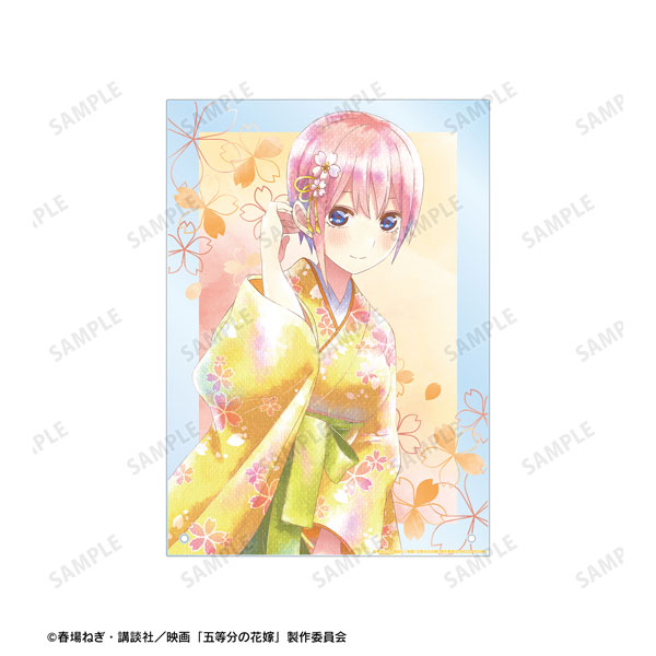 AmiAmi [Character & Hobby Shop]  Movie The Quintessential Quintuplets  New Illustration Group Cherry Blossom Japanese Outfit ver. Ani-Art aqua  label A4 Acrylic Panel(Pre-order)