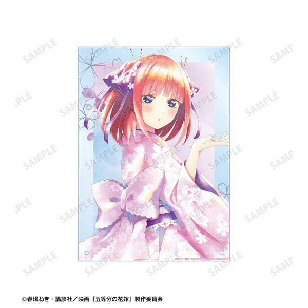 AmiAmi [Character & Hobby Shop]  Movie The Quintessential Quintuplets  New Illustration Group Cherry Blossom Japanese Outfit ver. Ani-Art aqua  label A4 Acrylic Panel(Pre-order)