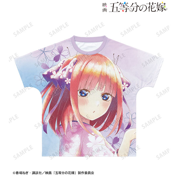 AmiAmi [Character & Hobby Shop]  Movie The Quintessential Quintuplets  Nino Nakano Cherry Blossom Japanese Outfit ver. Ani-Art aqua label Full  Graphic T-shirt Unisex L(Pre-order)