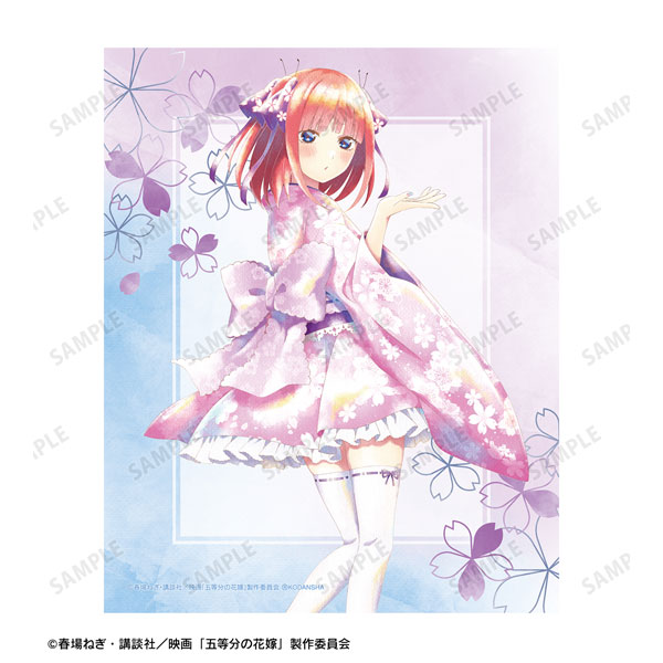 AmiAmi [Character & Hobby Shop]  Movie The Quintessential Quintuplets  New Illustration Nino Nakano Cherry Blossom Japanese Outfit ver. Ani-Art  aqua label Canvas Board(Pre-order)