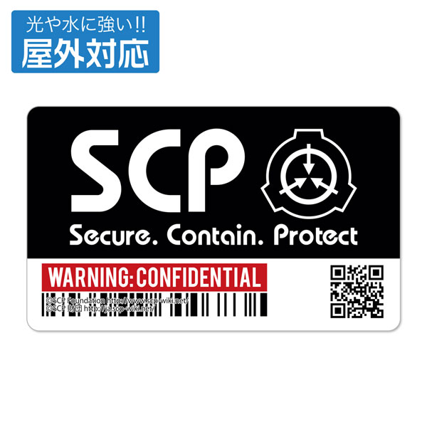 AmiAmi [Character & Hobby Shop]  SCP Foundation Outdoor Sticker